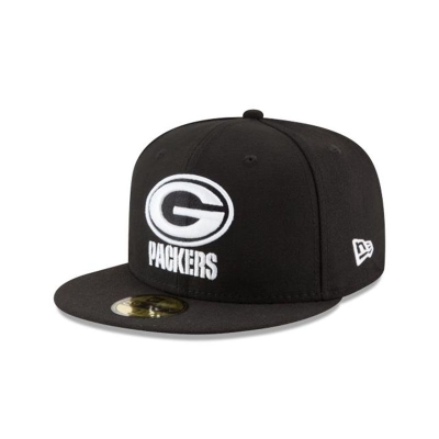 Sapca New Era Green Bay Packers NFL 59FIFTY Fitted - Negrii